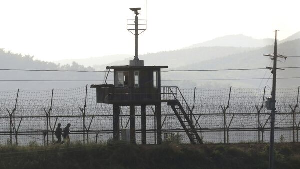 Des soldats sud-coréens à la frontière avec la Corée du Nord - Sputnik Afrique