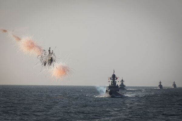 Les exercices russes en mer Caspienne - Sputnik Afrique