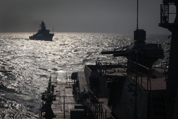 Les exercices de la flottille de la Caspienne. - Sputnik Afrique