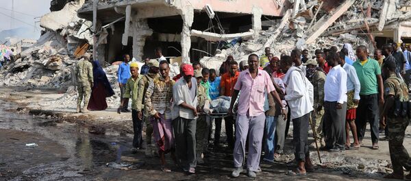 Mogadiscio après l'explosion d'un camion piégé le 14 octobre 2017 - Sputnik Afrique