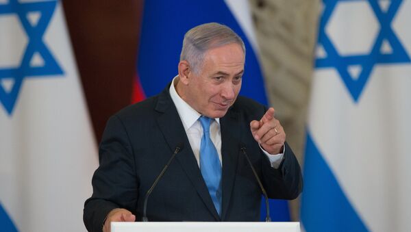 Israeli Prime Minister Benjamin Netanyahu during a joint news conference with Russian President Vladimir Putin in the Kremlin - Sputnik Afrique
