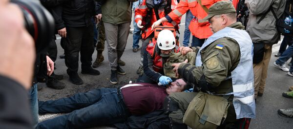 Акция протеста у здания Верховной рады Украины в Киеве - Sputnik Afrique