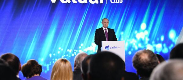 Президент РФ В. Путин принял участие в итоговой сессии Международного дискуссионного клуба Валдай - Sputnik Afrique
