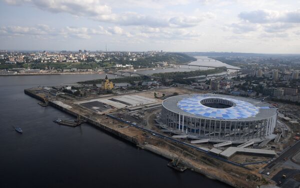 La construction du stade Nijni-Novgorod - Sputnik Afrique