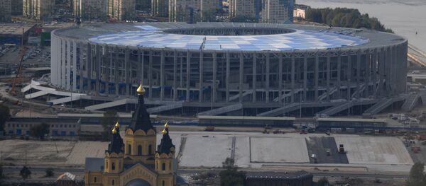 La construction du stade Nijni-Novgorod - Sputnik Afrique