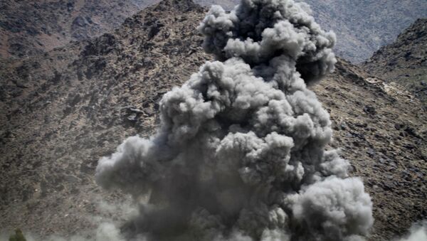 Une frappe contre les talibans en Afghanistan (image d'archives) - Sputnik Afrique