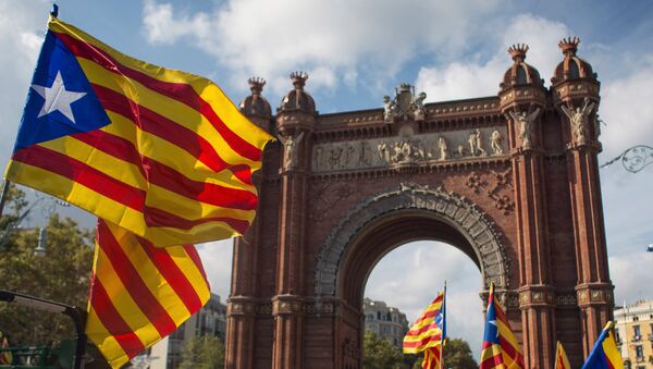 Ситуация у парламента Каталонии в Барселоне - Sputnik Afrique
