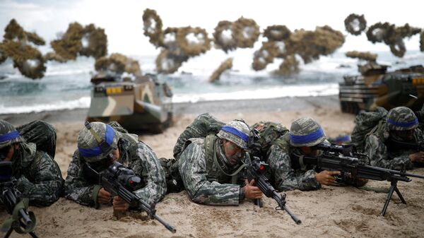 Les commandos sud-coréens participent à des exercices militaires avec les militaires américains - Sputnik Afrique