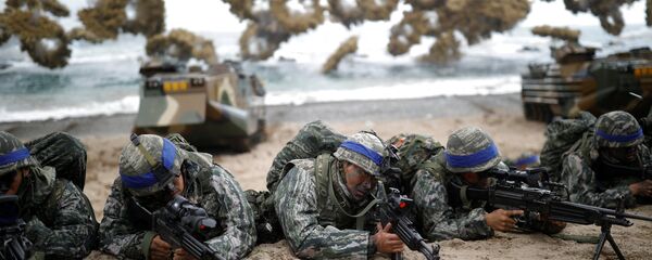 Les commandos sud-coréens participent à des exercices militaires avec les militaires américains - Sputnik Afrique