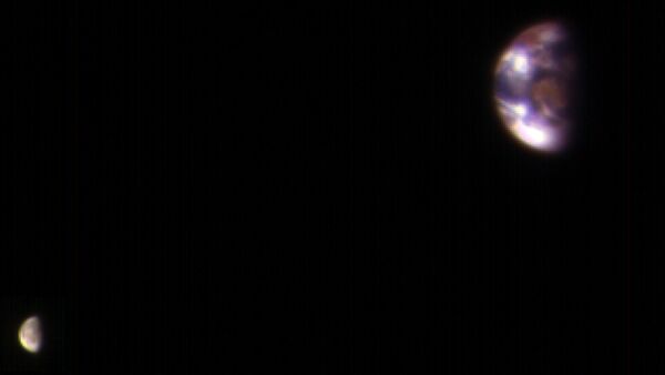 La Lune et la Terre vues depuis l'orbite de Mars - Sputnik Afrique