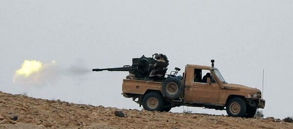 Des terroristes de Daech près de Palmyre - Sputnik Afrique