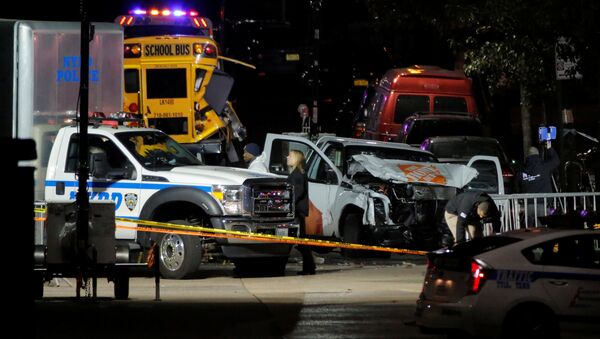 La police enquête sur l'attaque au camion organisée à New York - Sputnik Afrique