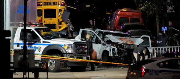 La police enquête sur l'attaque au camion organisée à New York - Sputnik Afrique
