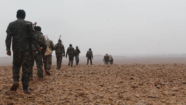 Les Forces démocratique syrienne dans la région de Deir ez-Zor - Sputnik Afrique