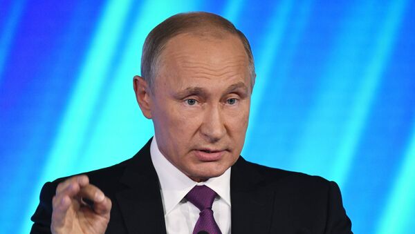 Russlands Präsident Wladimir Putin beim Internationalen Forum Waldai - Sputnik Afrique