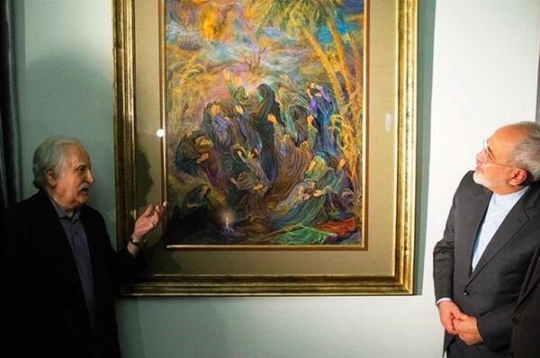 Mahmoud Farshchian et Mohammad Javad Zarif  - Sputnik Afrique