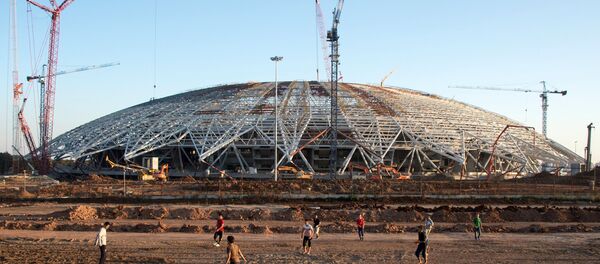 Le stade Samara Arena en chantier - Sputnik Afrique