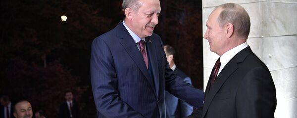 Recep Tayyip Erdogan et Vladimir Poutine à Sotchi - Sputnik Afrique