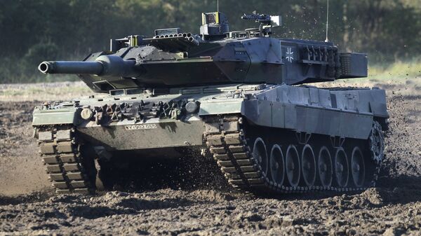 Char Leopard 2 de la Bundeswehr  - Sputnik Afrique