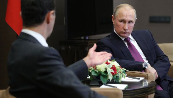 Rencontre Poutine-Assad à Sotchi - Sputnik Afrique