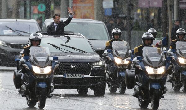 Citroën DS7 Crossback d'Emmanuel Macron Citroën DS7 Crossback d'Emmanuel Macron - Sputnik Afrique