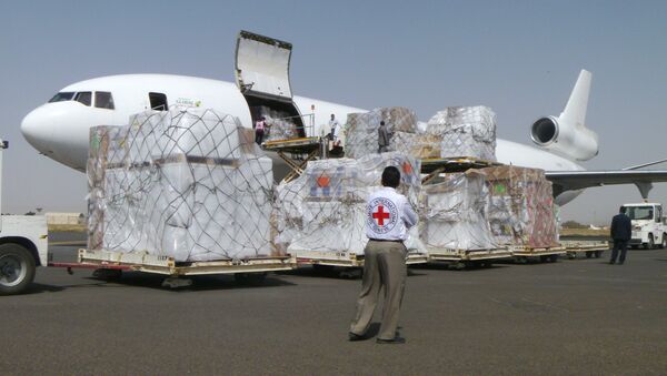Un avion du CICR à l'aéroport de Sanaa - Sputnik Afrique