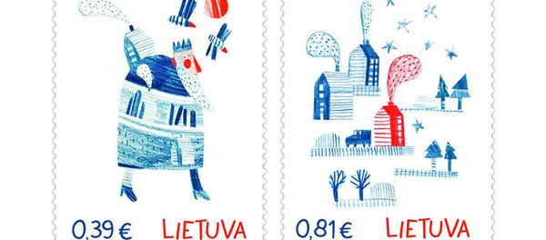 Праздничные рождественские почтовые марки с ароматом имбирного печенья в отделениях Почты Литвы - Sputnik Afrique