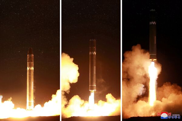 Le lancement d’un missile balistique intercontinental en Corée du Nord - Sputnik Afrique