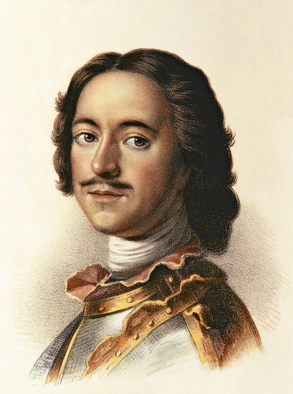 Pierre le Grand, reproduction d'une lithographie par Jean-Marc Nattier - Sputnik Afrique
