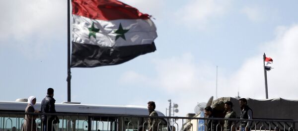 Flagge Syriens in Damaskus - Sputnik Afrique