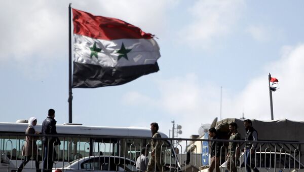 Flagge Syriens in Damaskus - Sputnik Afrique