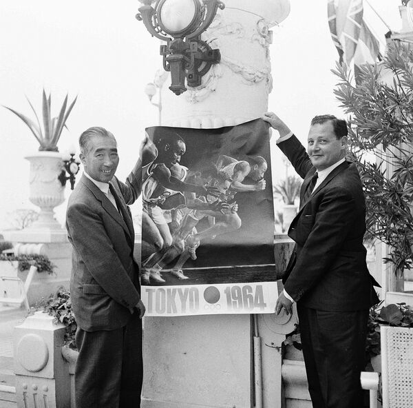 L'affiche officielle des JO 1964 de Tokyo L'affiche officielle des JO 1964 de Tokyo - Sputnik Afrique