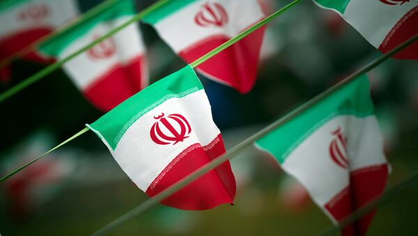 Iran's national flags are seen on a square in Tehran, Iran February 10, 2012 - Sputnik Afrique