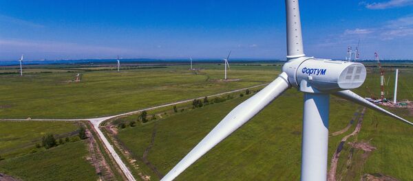 Une ferme éolienne, photo d'illustration Une ferme éolienne, photo d'illustration - Sputnik Afrique