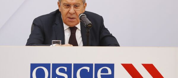 Russia's Foreign Minister Sergei Lavrov addresses a news conference during a meeting of OSCE Foreign Ministers in Vienna, Austria, December 8, 2017. - Sputnik Afrique
