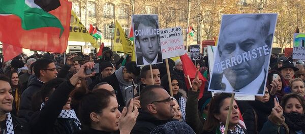 Manifestations à Paris sur fond de décision de Trump sur Jérusalem - Sputnik Afrique