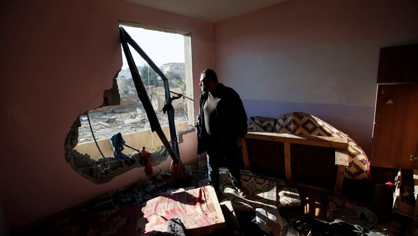 Maison détruite par une frappe israélienne contre la bande de Gaza - Sputnik Afrique