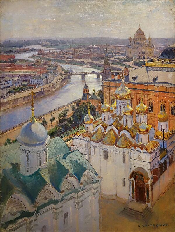 Nikolaï Gritsenko. Moscou vue depuis le clocher d'Ivan le Grand. 1896 - Sputnik Afrique