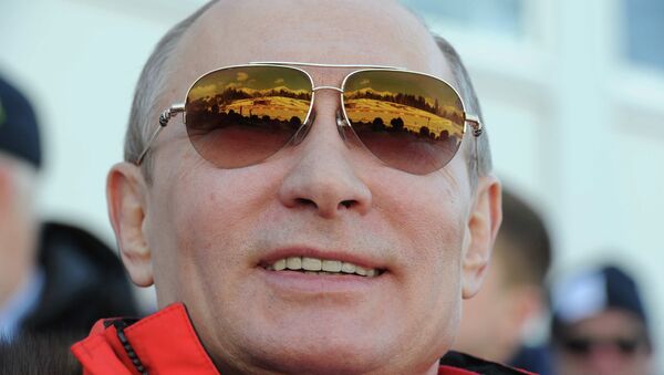 В.Путин посетил олимпийские соревнования по лыжным гонкам в Сочи - Sputnik Afrique