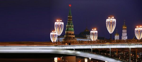 Новогодняя иллюминация в Москве Новогодняя иллюминация в Москве - Sputnik Afrique
