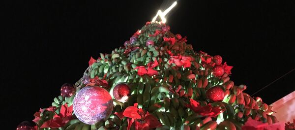 Рождественская елка из тонны бананов в Ливане - Sputnik Afrique