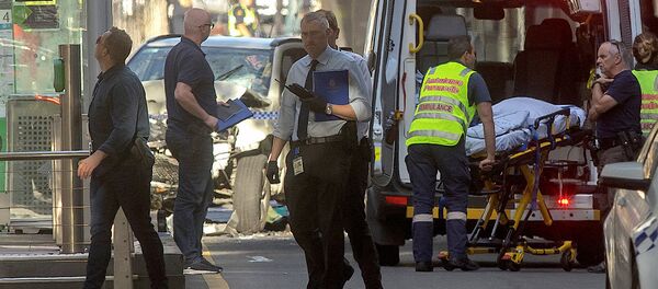 La police et les médecins de Melbourne sur les lieux de l'incident (21 décembre 2017) - Sputnik Afrique