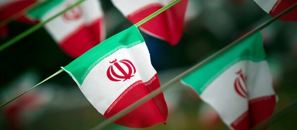 Iran's national flags are seen on a square in Tehran, Iran February 10, 2012 - Sputnik Afrique