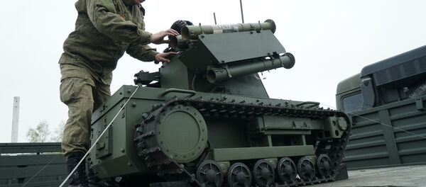 Un robot  Platforma-M équipant la Flotte russe de la Baltique - Sputnik Afrique