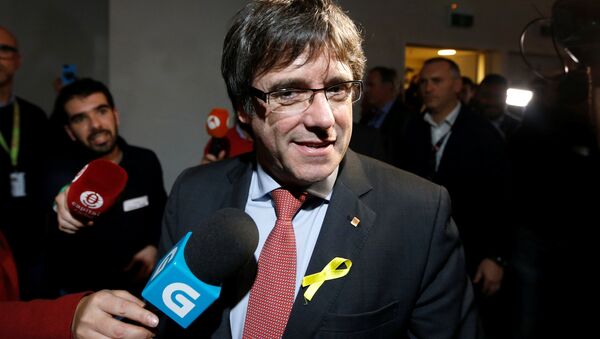 Carles Puigdemont, el presidente del Gobierno catalán cesado - Sputnik Afrique