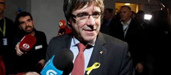 Carles Puigdemont, el presidente del Gobierno catalán cesado - Sputnik Afrique