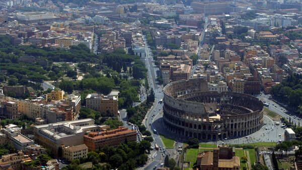 An aerial view of the Colosseum in Rome - Sputnik Afrique