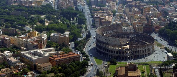 An aerial view of the Colosseum in Rome - Sputnik Afrique