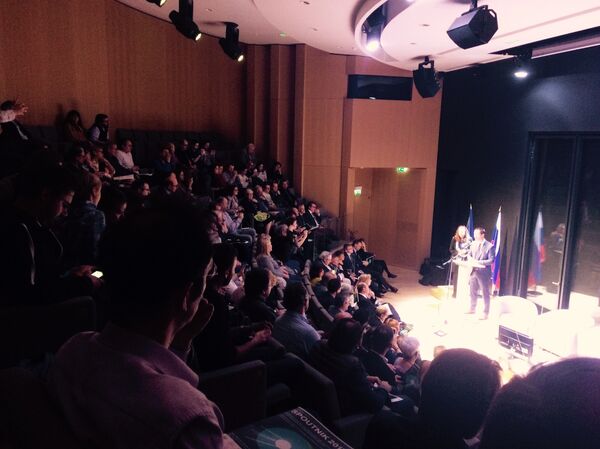 Thomas Pesquet à l'auditorium du centre culturel russe de Paris - Sputnik Afrique