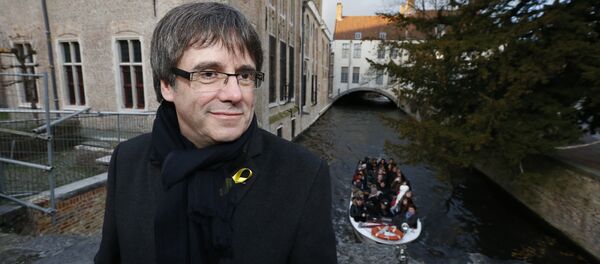 Carles Puigdemont, el expresidente del Gobierno catalán, en Bruselas - Sputnik Afrique